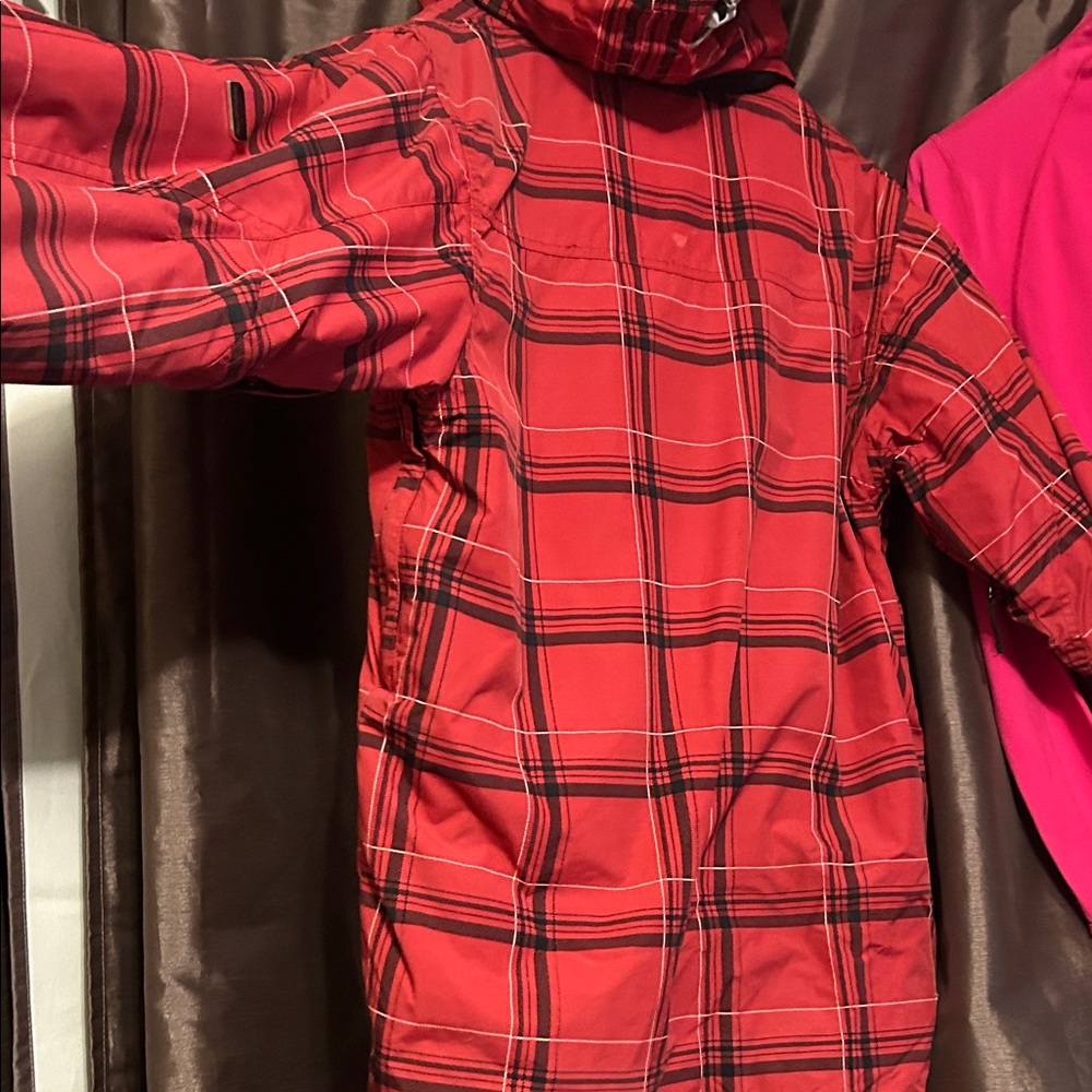 Red Plaid Ripzone Men's Jacket - Picture 4 of 4